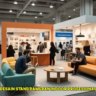 desain stand pameran indoor profesional